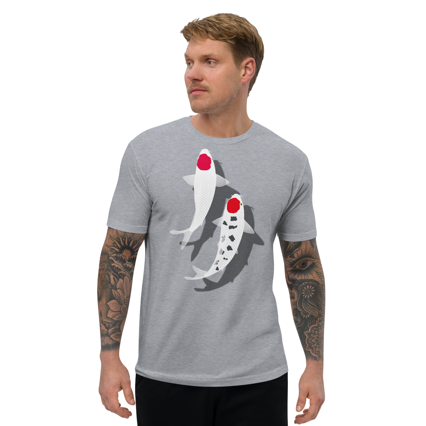 [Koi] T-shirt Tanzen Rosso Bianco (Uomo)