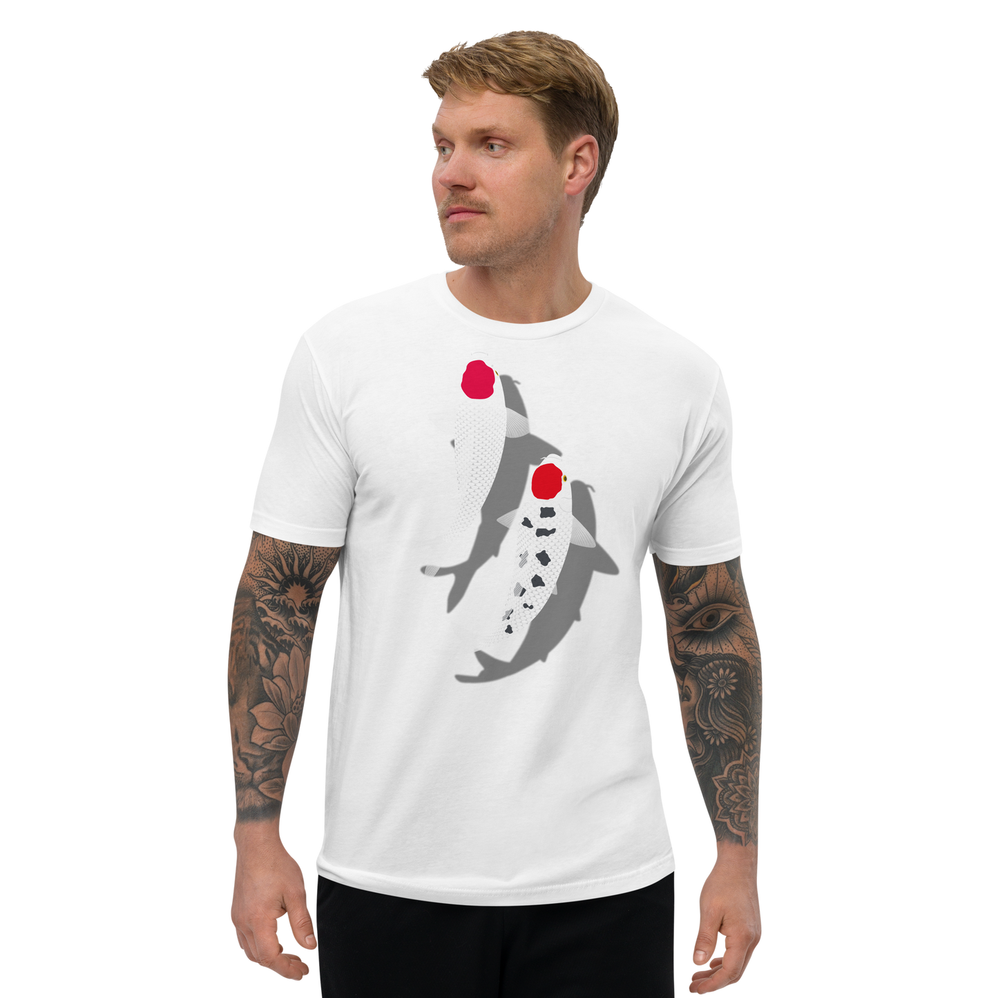 [Koi] T-shirt Tanzen Rosso Bianco (Uomo)