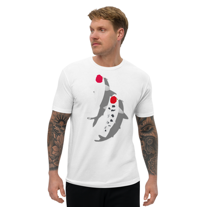 [Koi] T-shirt Tanzen Rosso Bianco (Uomo)