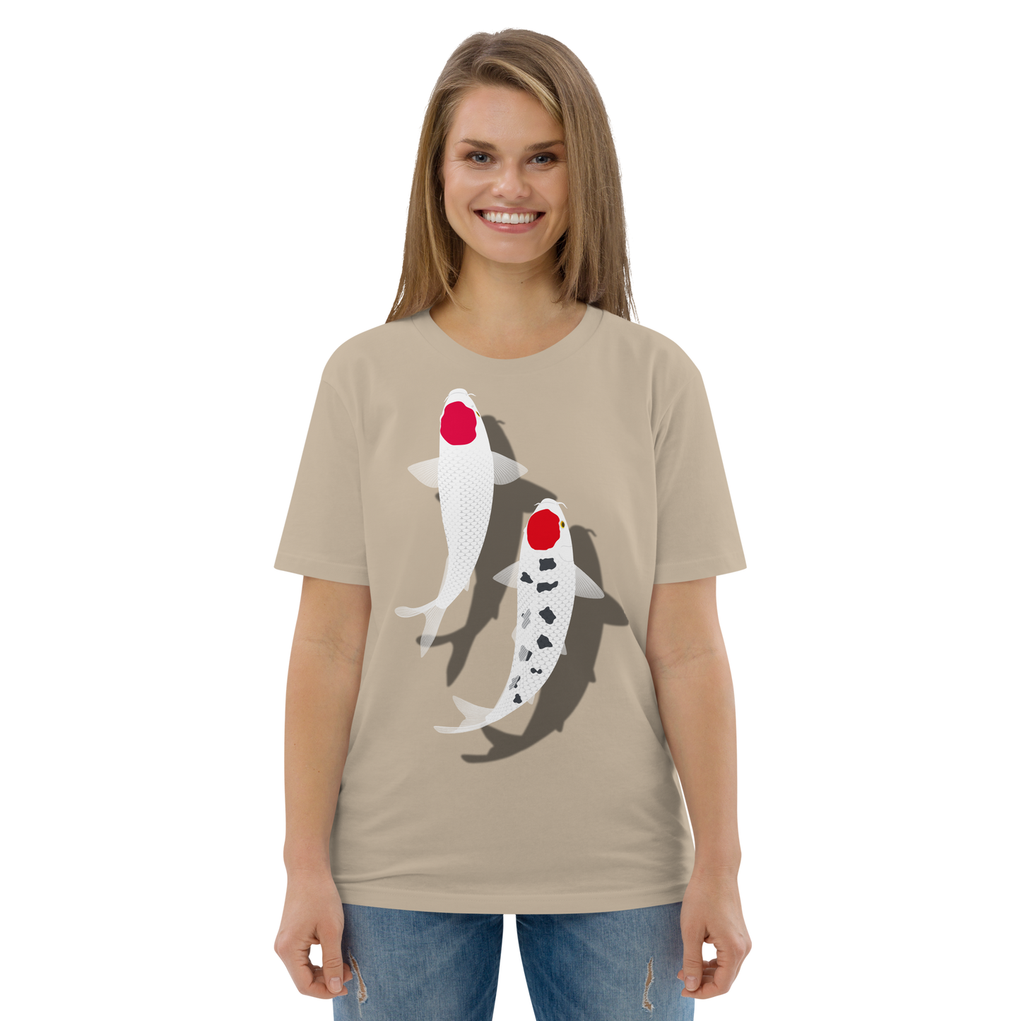 [Carp] T-Shirt Tanzen Rosso Bianco (Unisex)