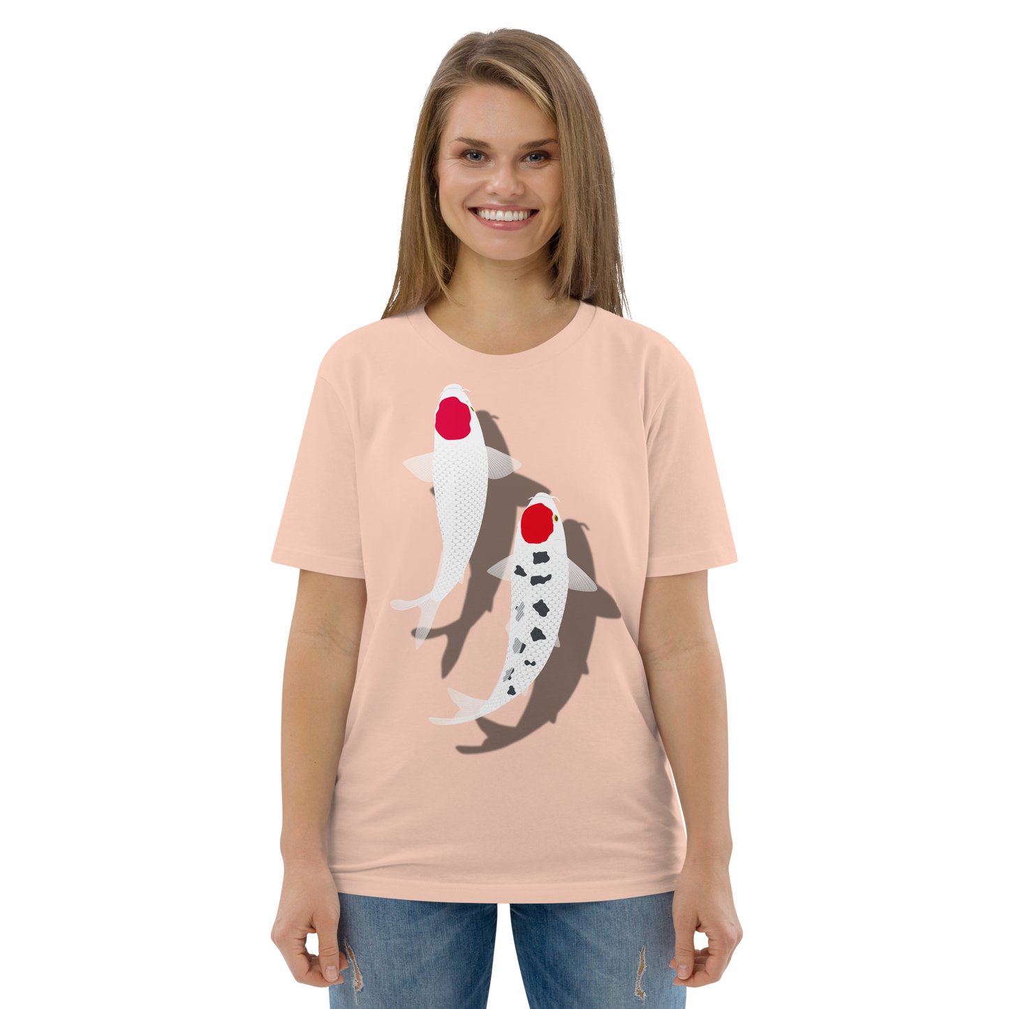 [Carp] T-Shirt Tanzen Rosso Bianco (Unisex)