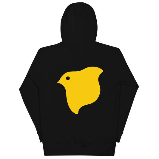 [Chidori] Felpa con cappuccio Logo giallo (unisex)