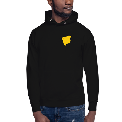 [Chidori] Felpa con cappuccio Logo giallo (unisex)