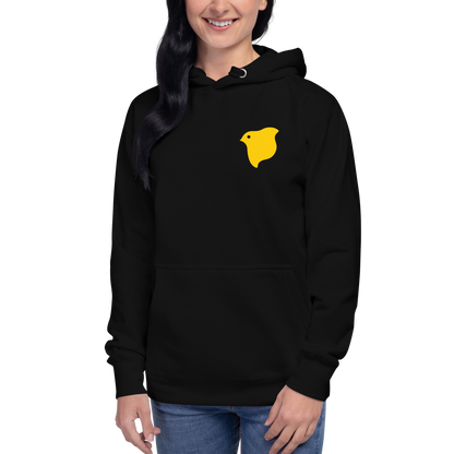 [Chidori] Felpa con cappuccio Logo giallo (unisex)